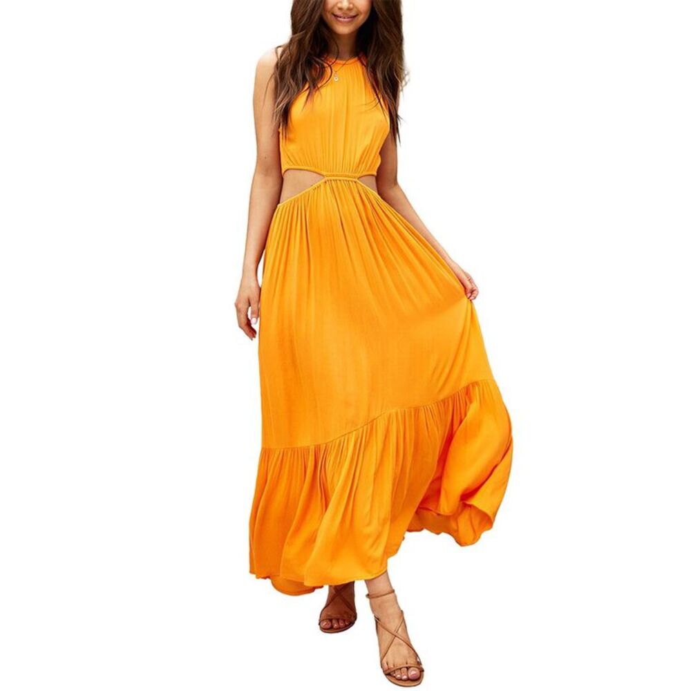 Deli S Womens Delli.S Sleeveless Solid Maxi Dress
